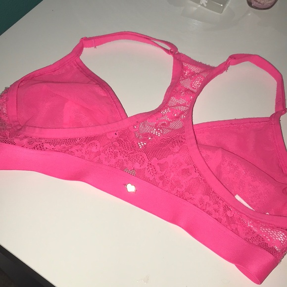 Victoria secret pink lace bralette - Picture 2 of 2